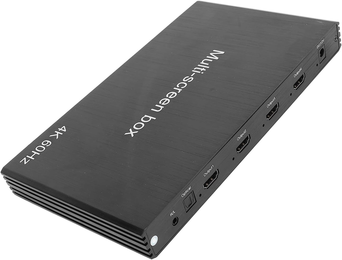 4K 60Hz HD Multiviewer with 3.5mm Output, 1 in 4 Out Quad Multi Viewer, Seamless er for Security Cameras, PCs, and Projectors