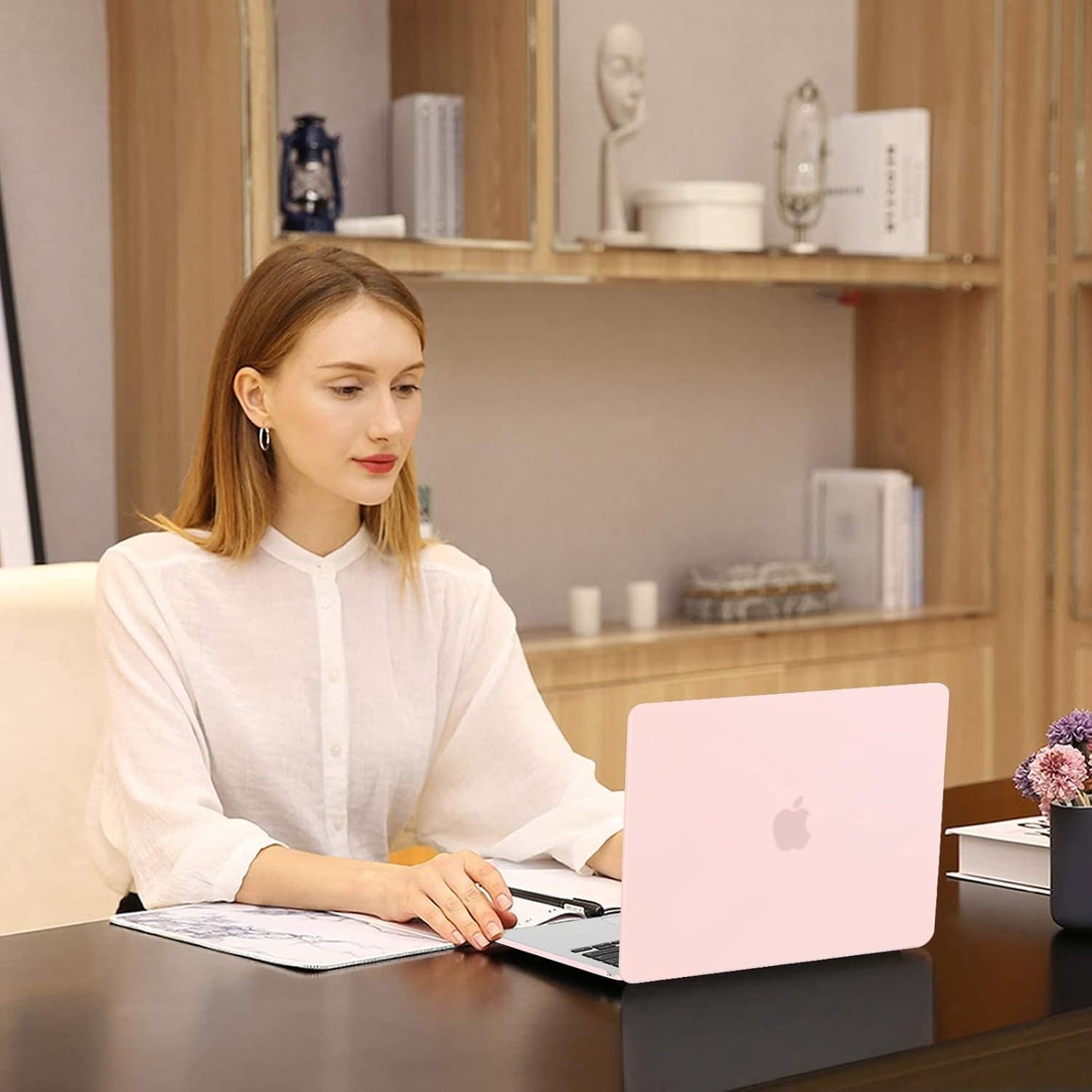 MOSISO Compatible with MacBook Air 13 inch Case 2025 2024 2023 2022 M4 A3240 M3 A3113 M2 A2681, Plastic Hard Shell&Keyboard Cover&Screen Film&Pouch for MacBook Air 13.6 inch Case, Crystal Clear