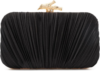 Clutch Purses for Women Evening Bag Pleated Clutch Bag with Chain Party Purses Handbag for Cocktail/Prom/Party/Wedding/Formal