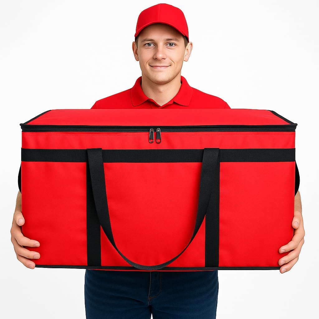 Purilite Select™ Insulated Food Delivery Bag – Extra Large Thermal Carrier for Hot &amp; Cold Food Transport