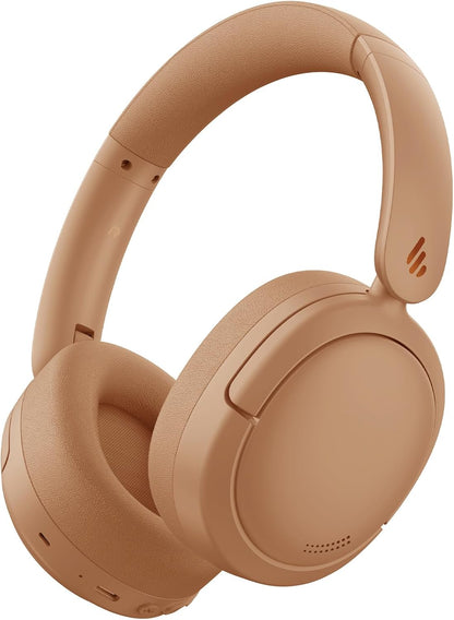 Edifier V80 Hybrid Active Noise Cancelling Bluetooth Headphones, Wireless Over Ear Headset with 45H Playtime, Wired Hi-Res Audio Fast Charging Multipoint Connection for Home Travel Office - Navy Blue