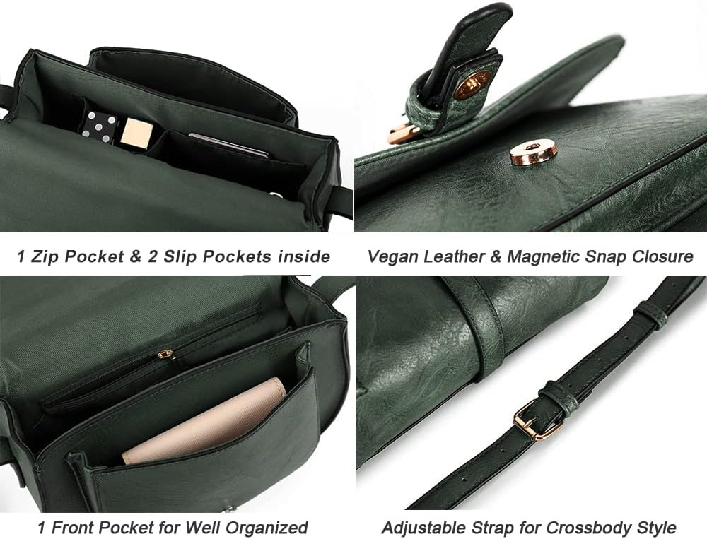 Crossbody Bags for Women Small Over the Shoulder Saddle Purses and Boho Cross body Handbags,Vegan Leather