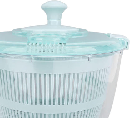 Salad Spinner, 5L Capacity Fast One Handed Manual Lettuce Spinner Salad Spinner Small with Non Slip Base for Vegetable Fruit Lettuce