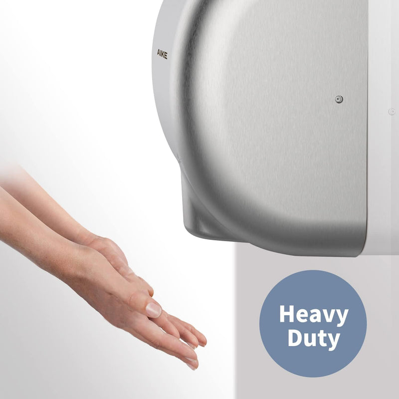 AIKE Surface Mounted High Speed Commercial Hand Dryer CUL Approved 120V 1500W, Brushed Stainless Steel Finish Model AK2800B