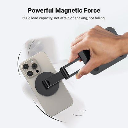 UGREEN Magnetic Phone Stand Compatible with MagSafe, Angle Adjustable Aluminum Holder for Desk, Thick Base Compatible for iPhone 16 15 14 13 12 Pro