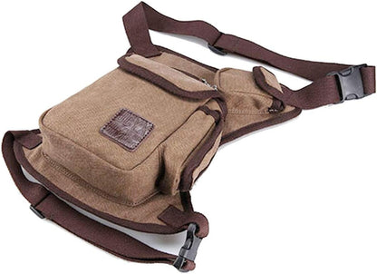 Motorcycle Drop Leg Bag Nylon Waist Pack for Men Women Travel Hiking Tactical Cycling Bike Ride Riding Crossbody Shoulder Fanny Pouch