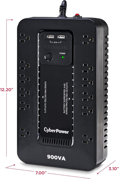 CyberPower ST425 Standby UPS System, 425VA/260W, 8 Outlets, Compact