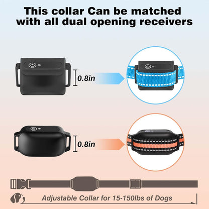 Peture Shock Collar with Remote -Long Range Control Training Collar for Dogs Rechargeable IPX7 Waterproof Dog Training Collar for Large Medium Small Dogs 3 Chanal (Pink)