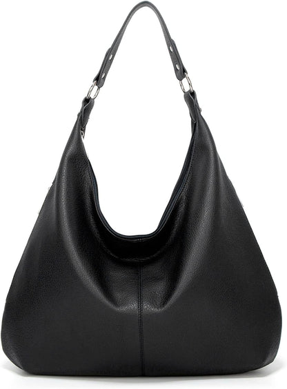 Ashioup Hobo Bags for Women Soft PU Leather Shoulder Bag Vintage Slouchy Handbag with Zipper