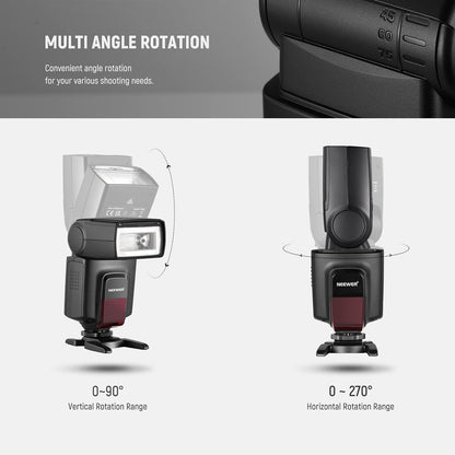 NEEWER TT560 Flash Speedlite with M/S1/S2 Mode, Manual Universal Single Contact Speedlight Compatible with Canon Nikon Panasonic Olympus Pentax Sony DSLR & Mirrorless Cameras with Standard Hot Shoe