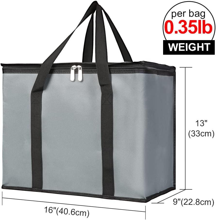Purilite Select™ Insulated Food Delivery Bag – Extra Large Thermal Carrier for Hot &amp; Cold Food Transport
