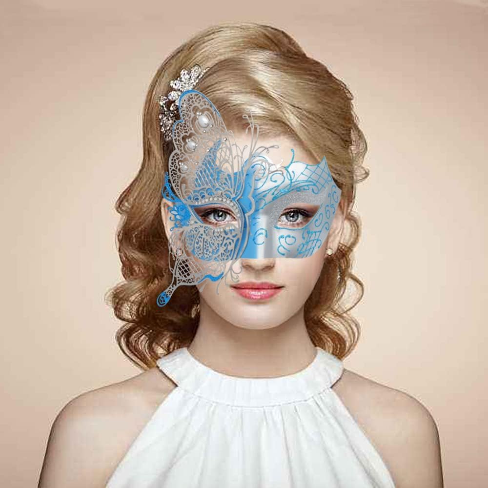 Mysterious Venetian Butterfly Lady Masquerade Halloween Party Mask