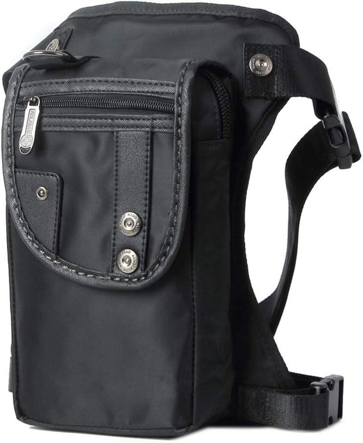 Motorcycle Drop Leg Bag Nylon Waist Pack for Men Women Travel Hiking Tactical Cycling Bike Ride Riding Crossbody Shoulder Fanny Pouch