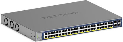 NETGEAR 26-Port PoE Gigabit Ethernet Smart Switch (GS724TP) - Managed, 24 x 1G, 24 x PoE+ @ 190W, 2 x 1G SFP, Optional Insight Cloud Management, Desktop or Rackmount, and Limited Lifetime Protection