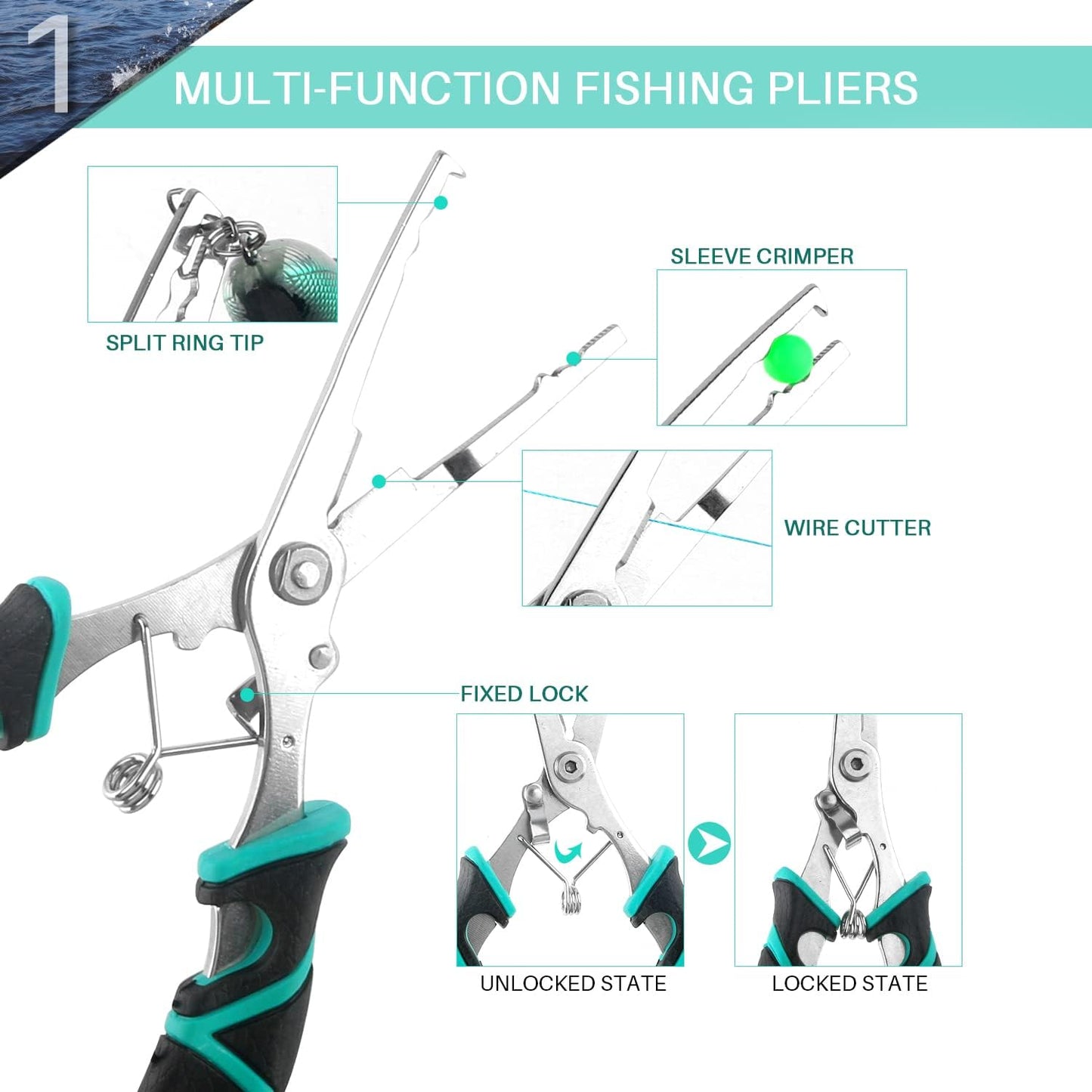 Fishing Tool Kit Fishing Pliers, Fish Lip Gripper, Handheld Digital Fishing Scale, Fishing Hook Remover, Ice Fly Fish Pliers, Fishing Accessories Fishing Gear Fishermen Gift