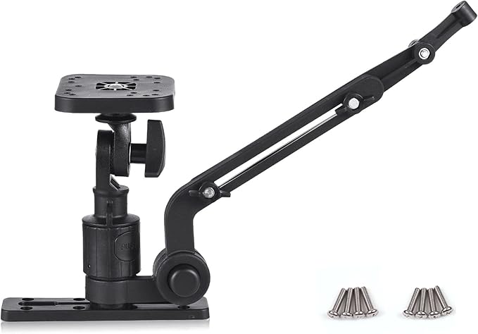 XIXIAN Kayak Support,Kayak Fish Finder Mounting Plate Kayak Boat Transducer Mounting Arm Fish Finder Mount Base Adapter