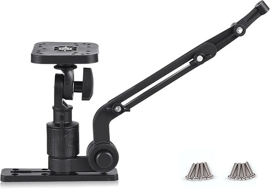 XIXIAN Kayak Support,Kayak Fish Finder Mounting Plate Kayak Boat Transducer Mounting Arm Fish Finder Mount Base Adapter