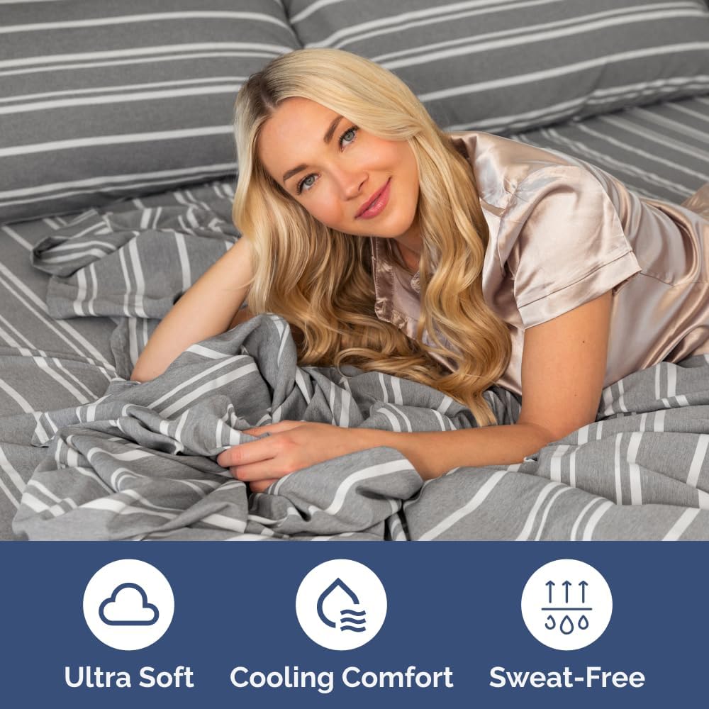 Extra Deep Queen Sheet Set - 6 Piece Breathable & Cooling Sheets - Hotel Luxury Bed Sheets Set - Easy & Secure Fit - Soft, Wrinkle Free & Comfy Sheets Set - White Sheet Set w/Extra Deep Pockets