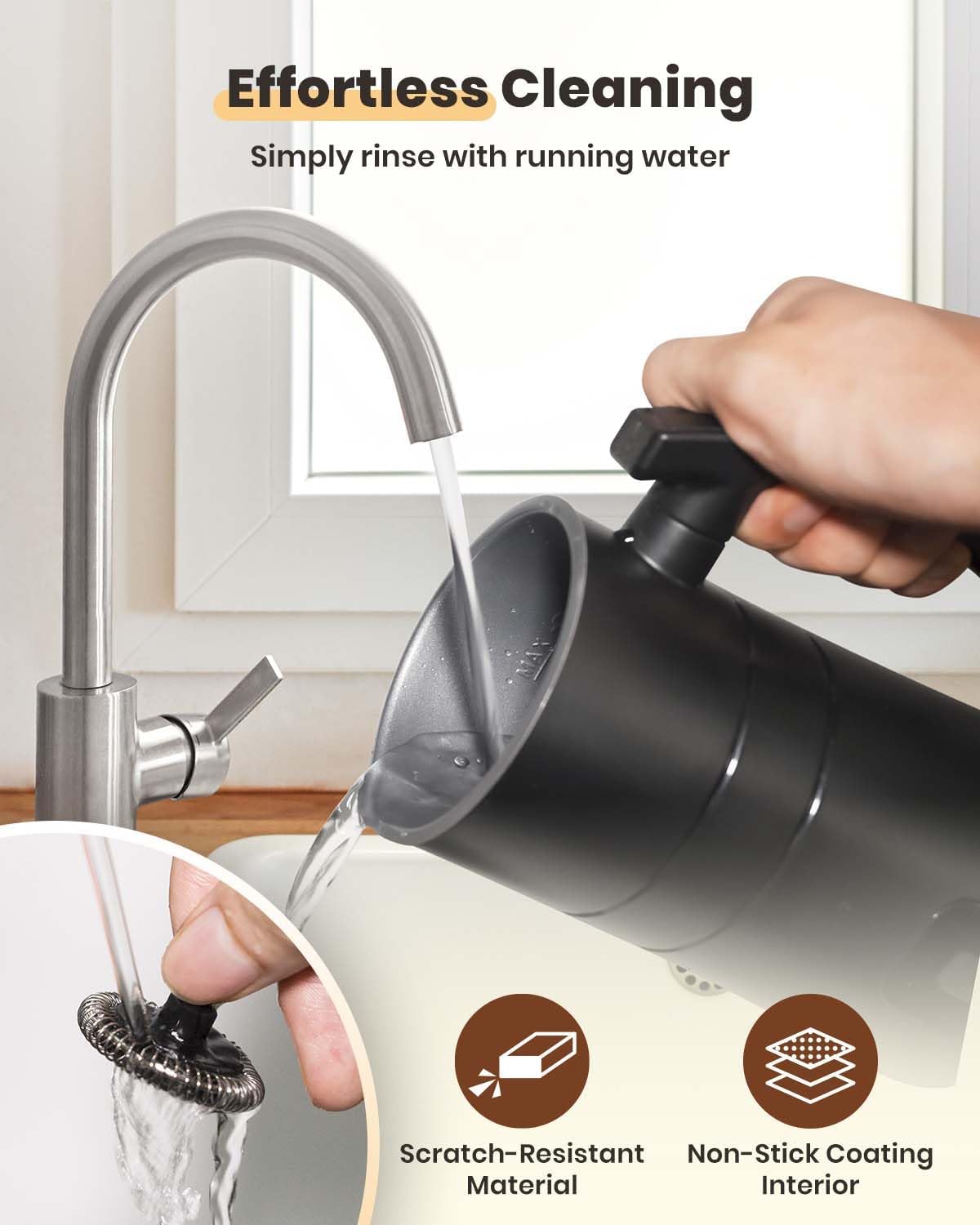 Electric Milk Frother, Latumab 4 in 1 Milk Steamer, 11.8oz/350ml Automatic Warm and Cold Foam Maker for Coffee, Latte, Cappuccino, Macchiato, Hot Chocolate, Ideal Gifts for Women, Girls