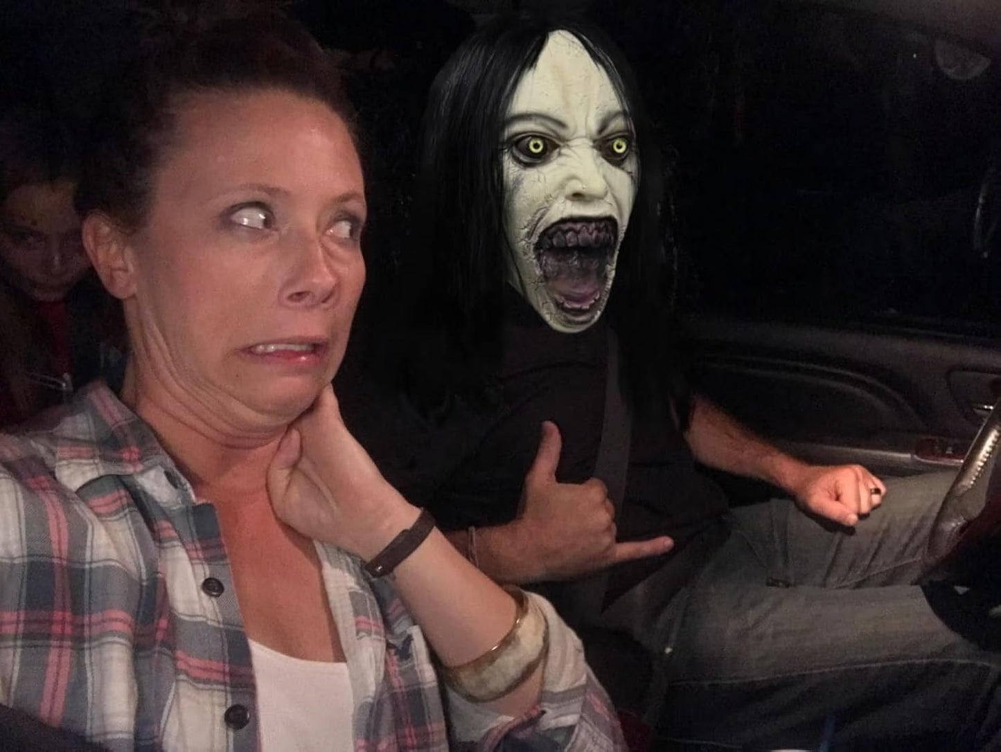 Creepy Crying Woman Mask Scary Zombie Female Ghost Mask Devil Full Head Mask Halloween Cosplay Props