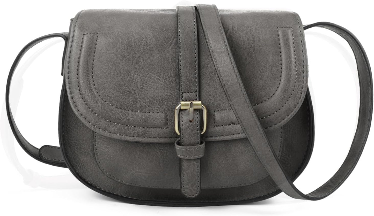 Crossbody Bags for Women Small Over the Shoulder Saddle Purses and Boho Cross body Handbags,Vegan Leather