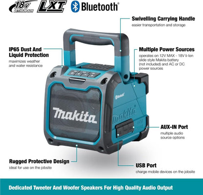 Makita DMR200C 12-18V Jobsite Speaker with Bluetooth AC/DC