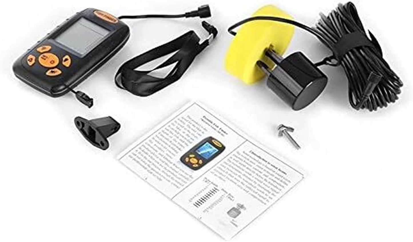 New Sonar Fish Finder Fishing Depth Sonar Sensor Alarm Transduce for Pontoon Boats Lake Rail