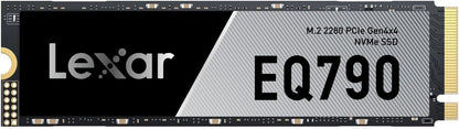 Lexar EQ790 1TB SSD with Heatsink M.2 2280 PCIe Gen4x4 NVMe 1.4, Blazing Speeds Up to 7000MB/s Read 5000MB/s Write for Intense Workloads & PS5 PC Gaming, High Performance Internal Solid State Drive