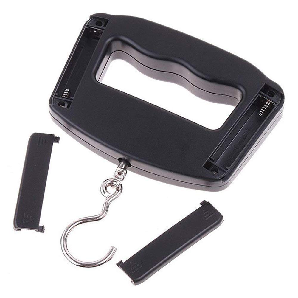 Briskyloom LCD Display Portable Bag Scales Hanging Hook Scale for Fishing Travel 110lb/50kg