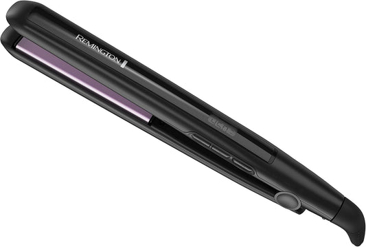 Remington 1" Anti-Static Flat Iron with Floating Ceramic Plates and Digital Controls, Hair Straightener, Purple, S5500