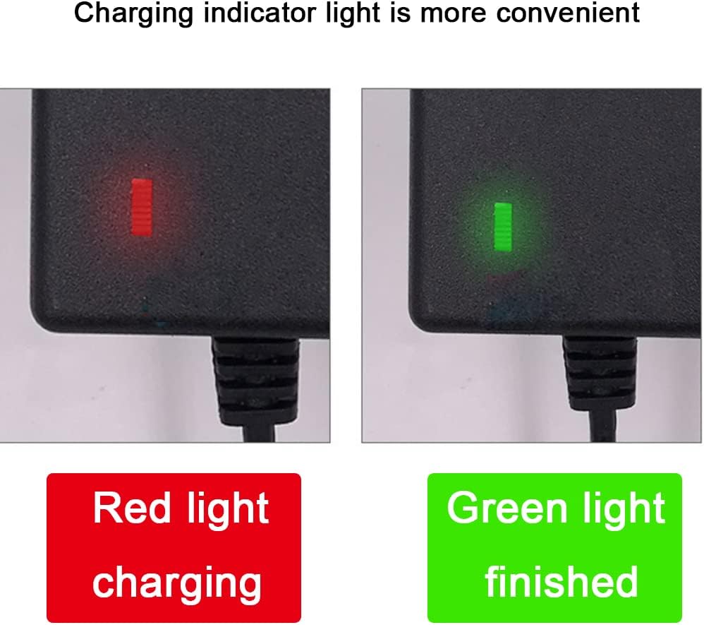 Wanhirus 42V 2A Scooter Charger 5 Plugs Universal for 36V Lithium Battery, Pack DC 5.5 * 2.1 with 8mm 3 Prong Connector /12mm 3 Prong Connector /8mm RCA Connector/ 3-Pin Male XLR Connector