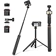 20" Osmo Pocket 3 Tripod for Action Camera, Mini Table Desk Extendable Stand Small Handheld Selfie Stick with Quick Release 1/4'' Screw Vlog for DJI Action 5 Pro for Insta360 X4 X5 X3 Accessories