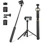 20" Osmo Pocket 3 Tripod for Action Camera, Mini Table Desk Extendable Stand Small Handheld Selfie Stick with Quick Release 1/4'' Screw Vlog for DJI Action 5 Pro for Insta360 X4 X5 X3 Accessories