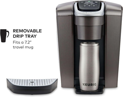 Keurig K-Elite K Single Serve K-Cup Pod Maker, with Strong Temperature Control, Iced Coffee Capability, 12oz Brew Size, Brushed Slate