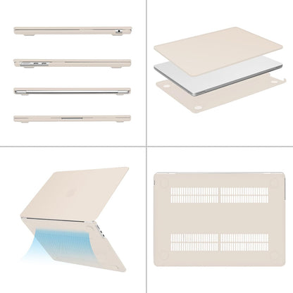 MOSISO Compatible with MacBook Air 13 inch Case 2025 2024 2023 2022 M4 A3240 M3 A3113 M2 A2681, Plastic Hard Shell&Keyboard Cover&Screen Film&Pouch for MacBook Air 13.6 inch Case, Crystal Clear