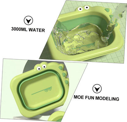 GARVALON Baby Bath Foldable Tub Newborn Shower Present Collapsible Wash Basin for Baby Safe Infant Washbas