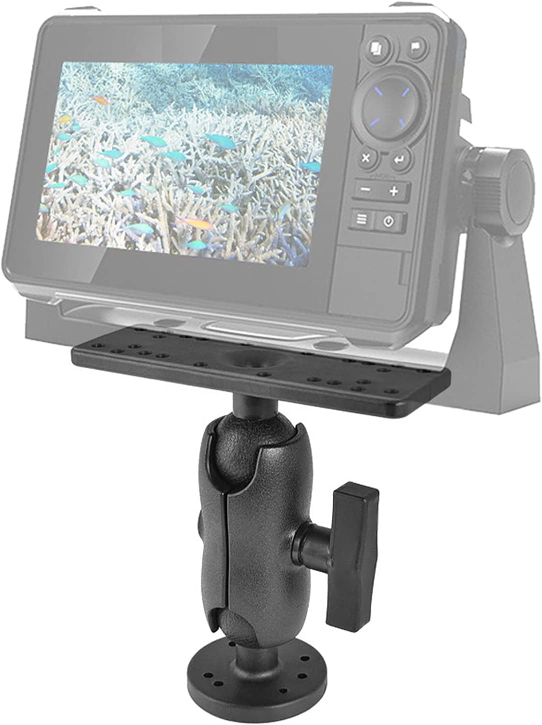 XINZY Portable Kayak Fishfinders Holder Fish Finder Ball Mount Base 360° Swivel Fish Finder Mount Fish Finder Kayak Accessory