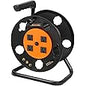 DEWENWILS Extension Cord Storage Reel with 4-Grounded Outlets, Heavy Duty Open Cord Reel for 12/3,14/3,16/3 Gauge Power Cord, Hand Wind Retractable, 10A Circuit Breaker, Rocker Power Switch