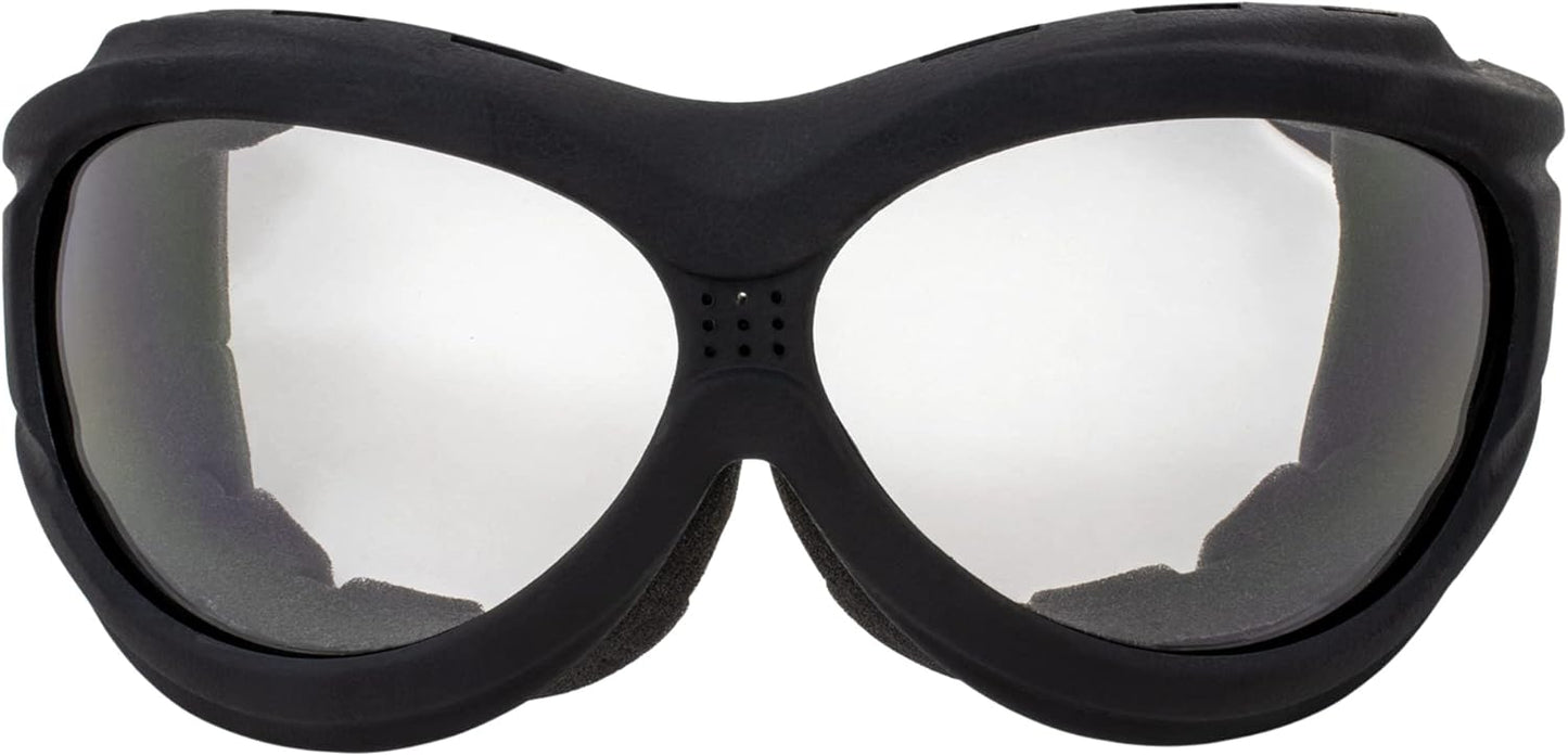 Birdz Eyewear - The Buzzard - Padded Motorcycle Riding Goggle Fits Over Glasses