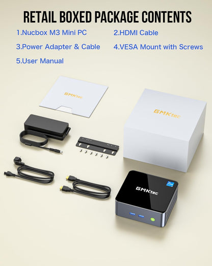 GMKtec Mini PC Intel Core i9 12900HK(14C/20T 5.0 GHz) W11 Pro, Desktop Computer 32GB DDR4 RAM+1TB NVMe SSD, Triple 4K Display, WiFi 6, BT5.2, USB-C M3 Plus