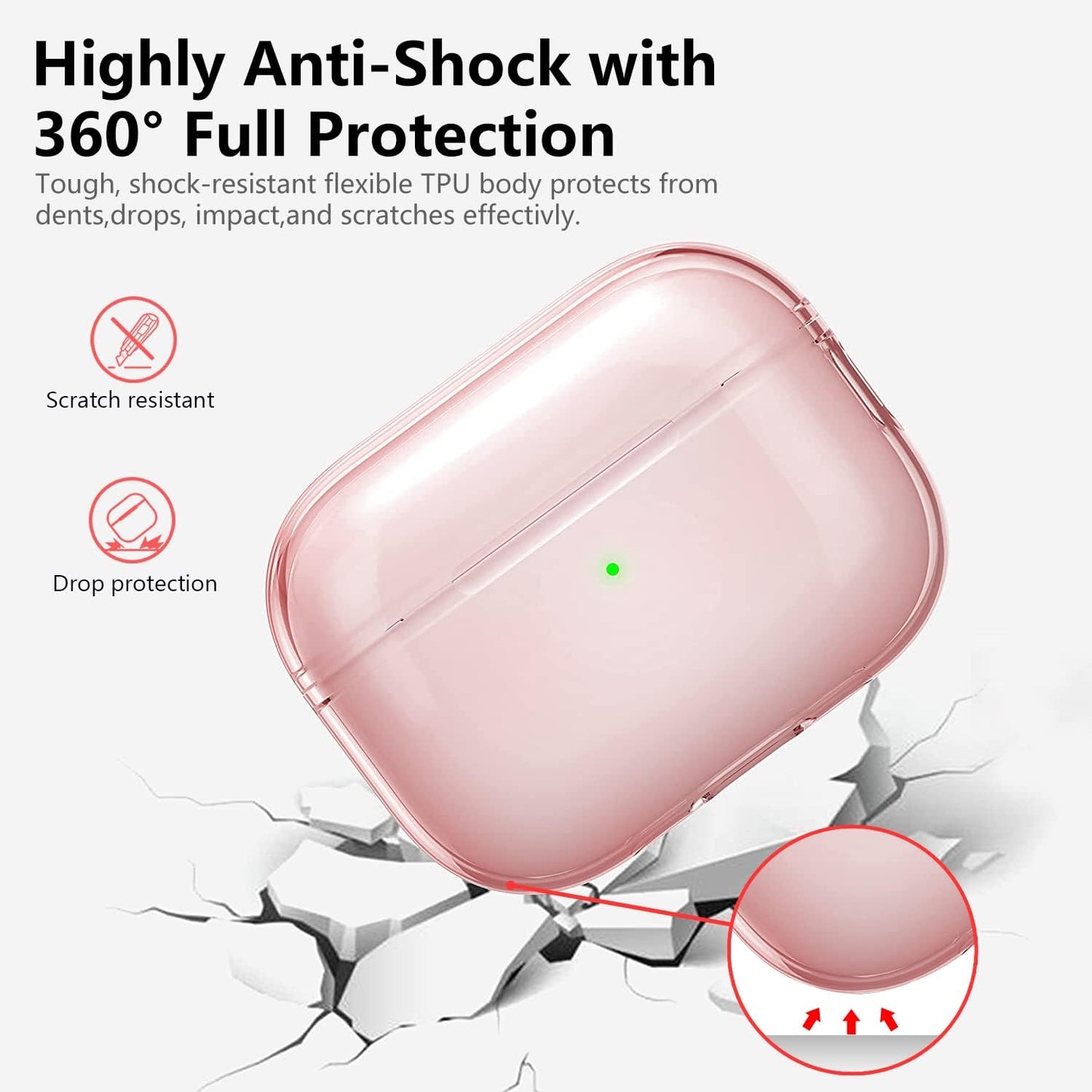 Aircawin for Airpods 4 Case Cover,Shockproof Case for Airpods 4th Generation Case Cover 2024,Premium Silicon Case with Keychain and Cleaing Pen for Airpods 4 Gen, Wireless Earphone Accessories-Blue