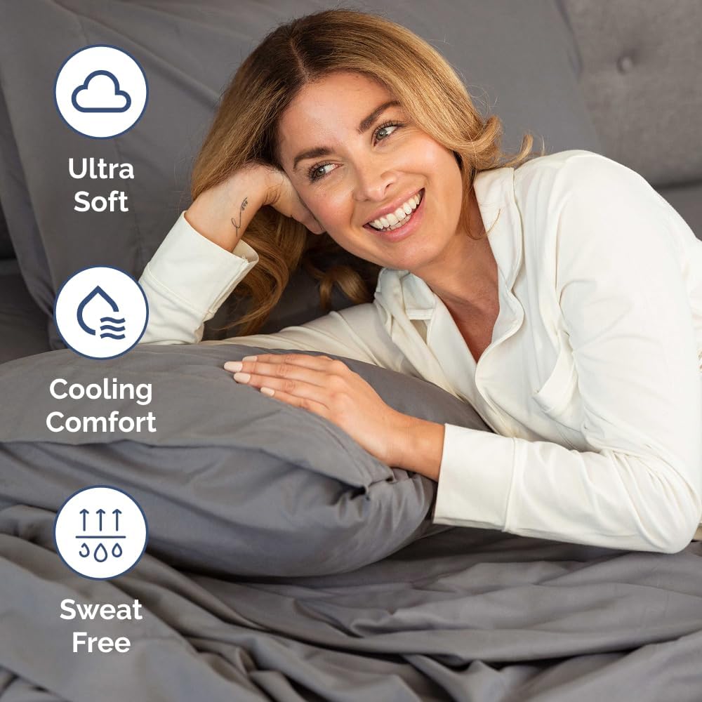 Extra Deep Queen Sheet Set - 6 Piece Breathable & Cooling Sheets - Hotel Luxury Bed Sheets Set - Easy & Secure Fit - Soft, Wrinkle Free & Comfy Sheets Set - White Sheet Set w/Extra Deep Pockets