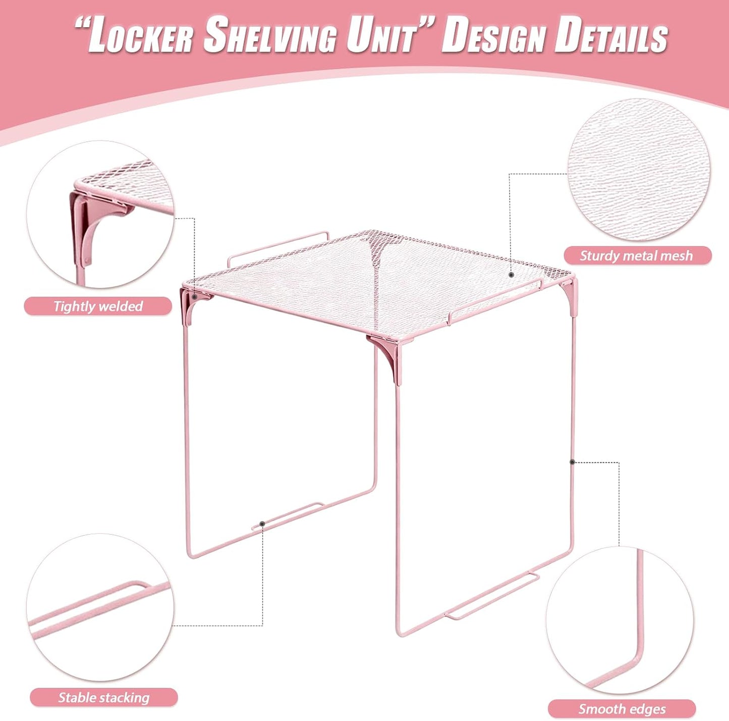 12 Pcs Girls Locker Organizer & Decorating Kit | Back to School Essentials with Shelf Carpet Magnetic Whiteboard Mirror Pen Holder Eraser, School Supplies for Teen Girls