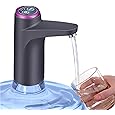 5 Gallon Electric Drinking Portable Water Dispenser, Universal USB Charging Water Bottle Pump for 2-5 Gallon with 2 Silicone
