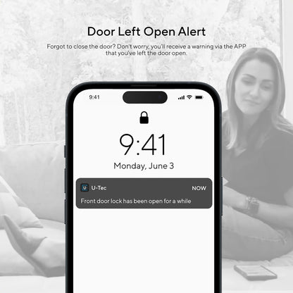 ULTRALOQ U-Bolt Smart Lock + WiFi Bridge, 5-in-1 Keyless Entry Door Lock with WiFi, Bluetooth, App and Keypad, Smart Deadbolt Lock Front Door, ANSI Grade 1 Certified, 1Year Battery, Satin Nickel