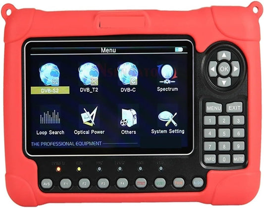 WS6980 DVB-S2 DVB-T2/C Satellite Sat Finder Meter 7 Inch Satellite Signal Spectrum Analyzer for Dish Network Directv
