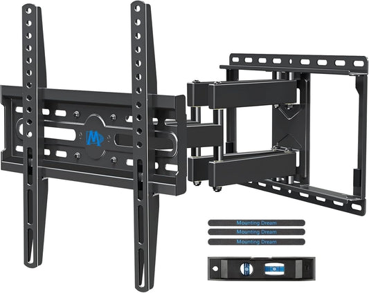 Mounting Dream TV Wall Mount for Most 32-65" Flat Screen TVs, Full Motion TV Mount with Dual Swivel Articulating Arms, Easy for TV Centering, Max VESA 400x400mm, 99 lbs Loading MD2380
