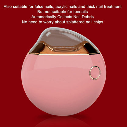 Electric Nail Clipper, Anti Splatter Rechargeable Automatic Nail Clipper Fingernail Clipper Nail Scissors Gift Fingernail Trimmer Fingernail Cutter for Children Seniors Adults