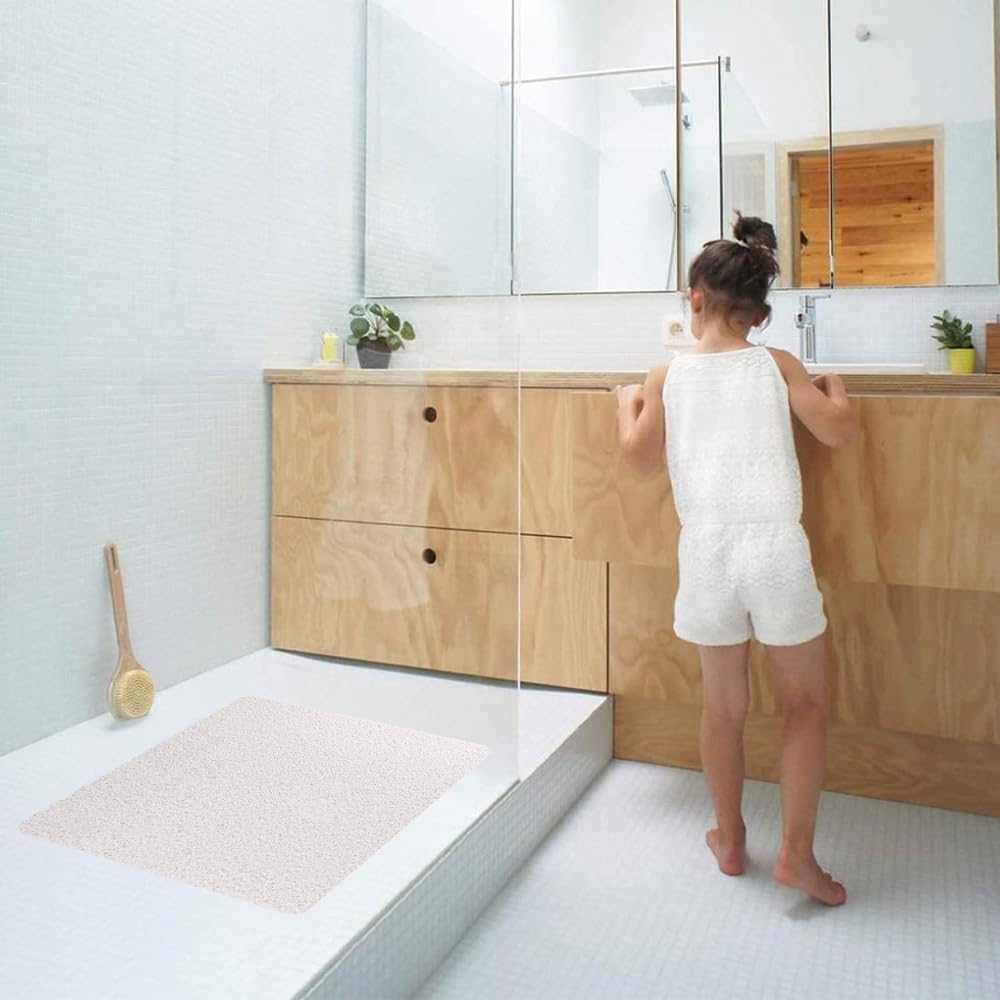 Loofah Mats for Shower, Non Slip | Quick Drying | Soft on Your Feet | Soft Textured Shower Mat Bath Mat Bathtub Mat Massage Mat Loofah Mat for Bathroom,Shower Tub or Wet Areas