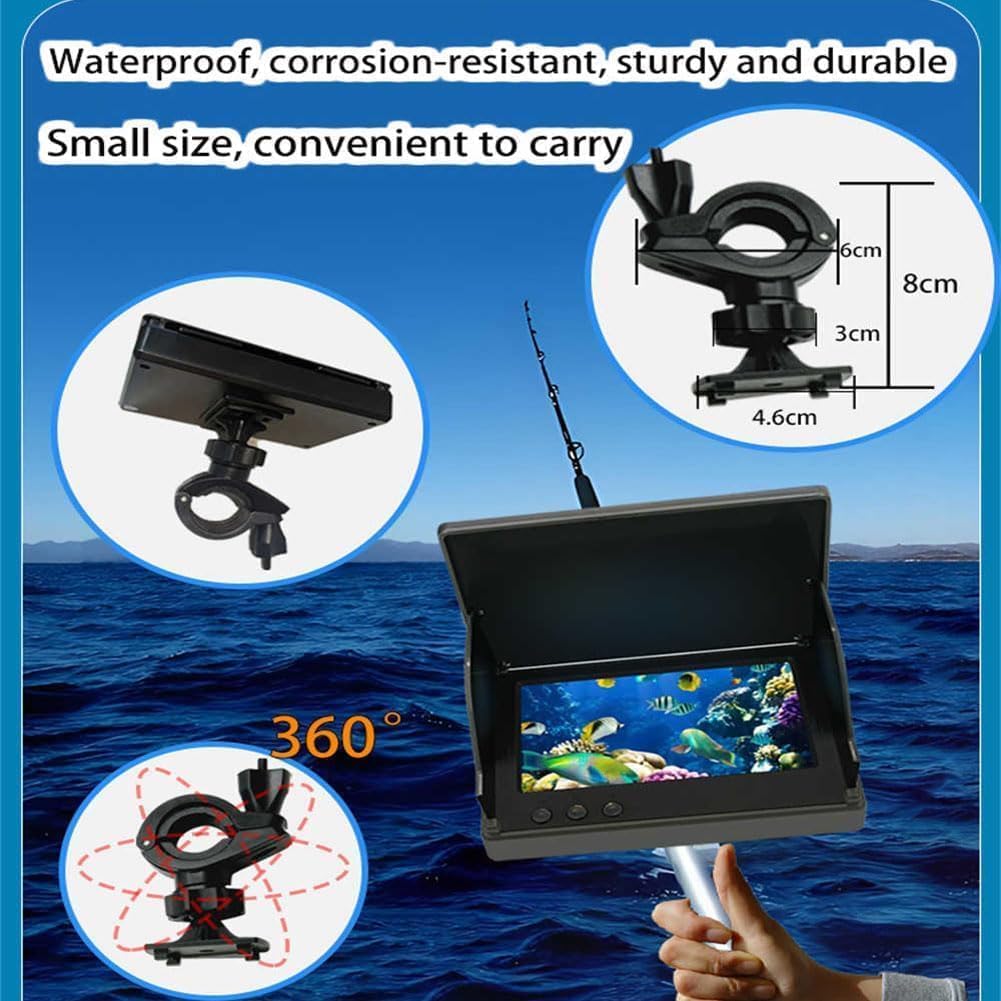 Colitt Underwater Fishing Camera, 2025 New Colitt Fishing Camera, 4.3 Inch LCD and HD Lens, 220° Wide Angle, with Night Vision Light, for Ice Lakes Sea Boat Fishing (50m)